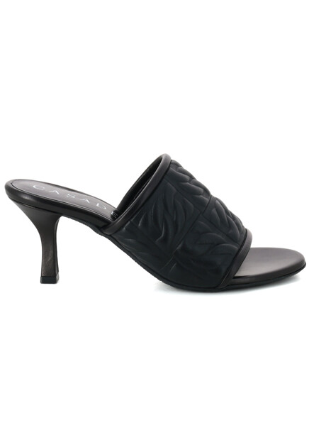 Черные мюли с объемным рисунком CASADEI
