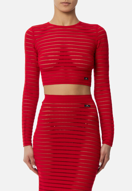 Перфорированный топ ELISABETTA FRANCHI