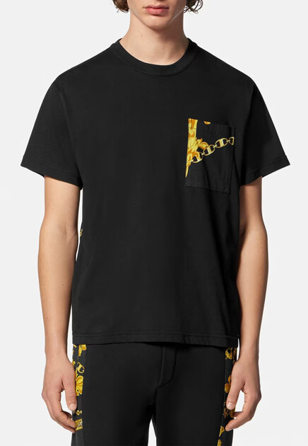 Футболка VERSACE JEANS COUTURE  - Хлопок - цвет черный
