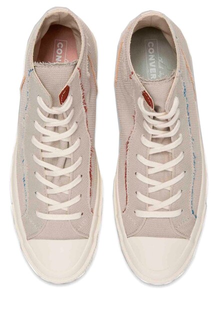 Хайтопы CONVERSE  - Текстиль - цвет серый