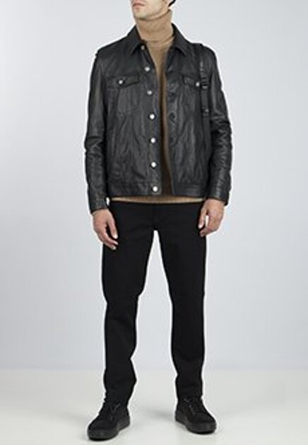 Кожаная куртка SAINT LAURENT