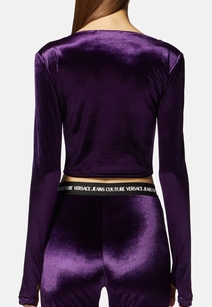 Топ VERSACE JEANS COUTURE  - Полиэстер - цвет фиолетовый