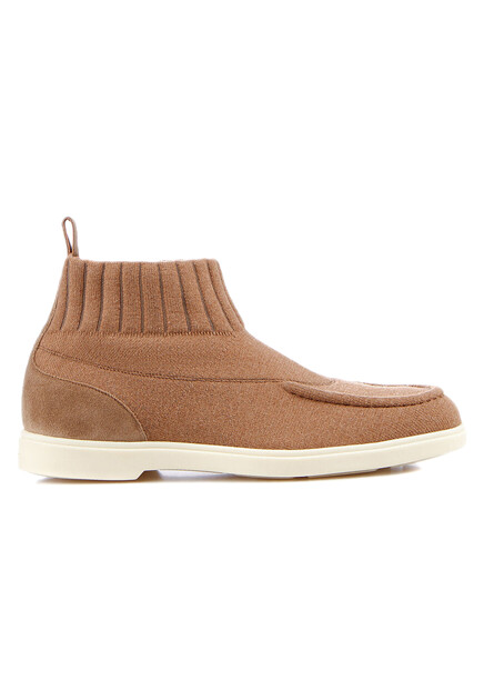Бежевые ботинки SANTONI - ИТАЛИЯ