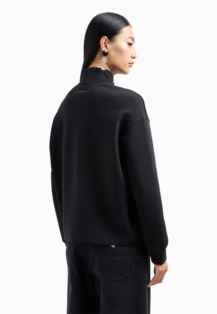 Толстовка EMPORIO ARMANI  - Хлопок - цвет черный