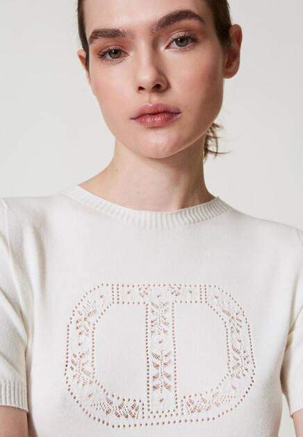 Джемпер с коротким рукавом  TWINSET Milano