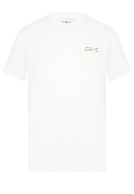 Футболка из хлопка с принтом на спине CARHARTT WIP