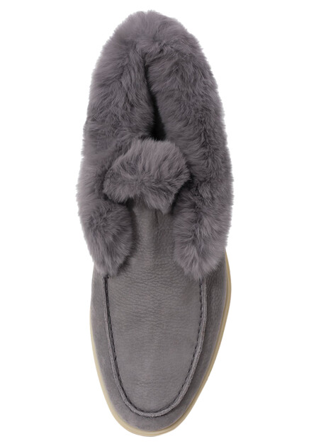 Полуботинки SANTONI  - Замша - цвет серый