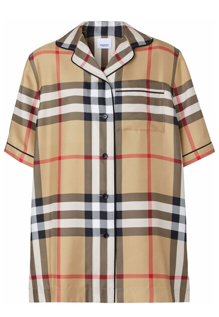 Рубашка из шёлка  BURBERRY