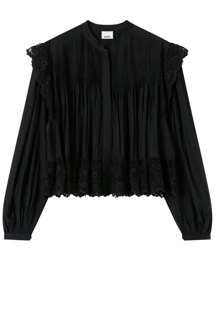 Блуза с кружевом ISABEL MARANT