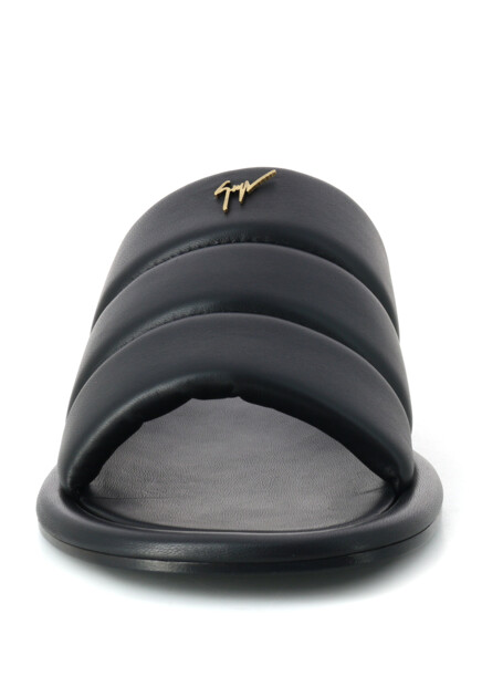 Сланцы GIUSEPPE ZANOTTI  - Кожа - цвет черный