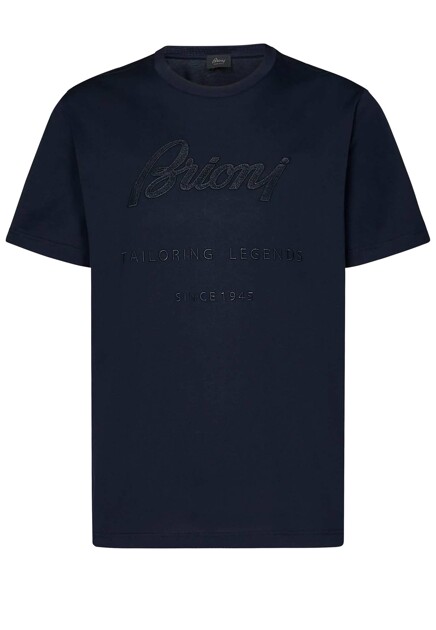 Базовая футболка с вышитым логотипом BRIONI