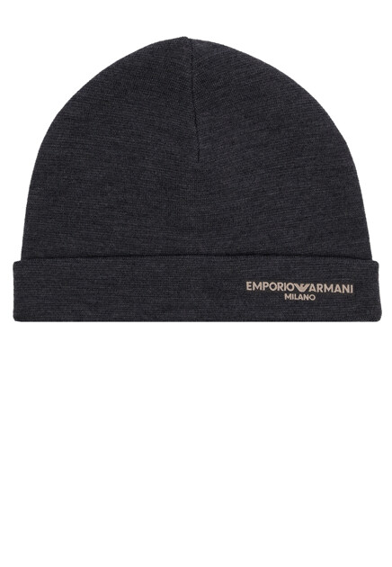 Шапка с логотипом EMPORIO ARMANI