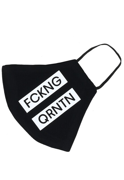 Маска с принтом FCKNG QRNTN ELYTS
