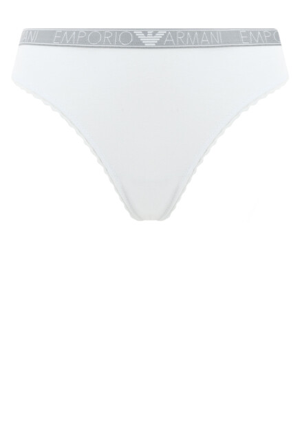Трусы-слипы с кружевными вставками  EMPORIO ARMANI Underwear