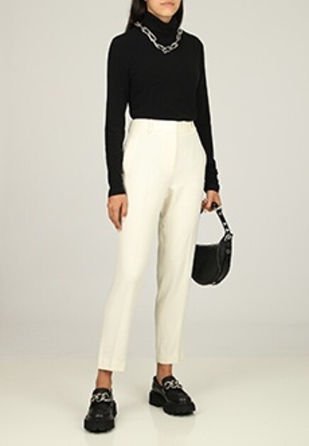 Брюки из смеси шерсти и кашемира  ERMANNO SCERVINO