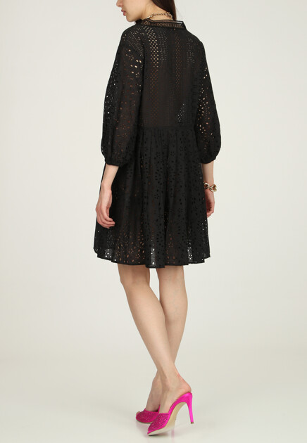 Платье ERMANNO SCERVINO  - Хлопок - цвет черный
