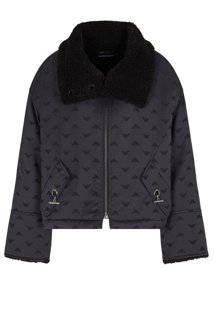 Куртка с меховым воротником EMPORIO ARMANI