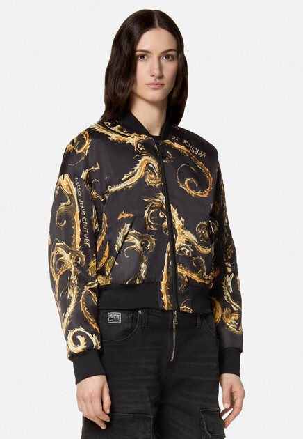 Бомбер VERSACE JEANS COUTURE  - Полиэстер - цвет черный