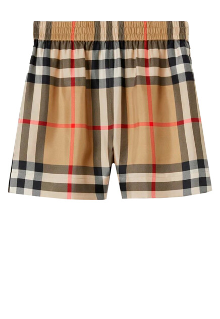 Шорты из шёлка BURBERRY