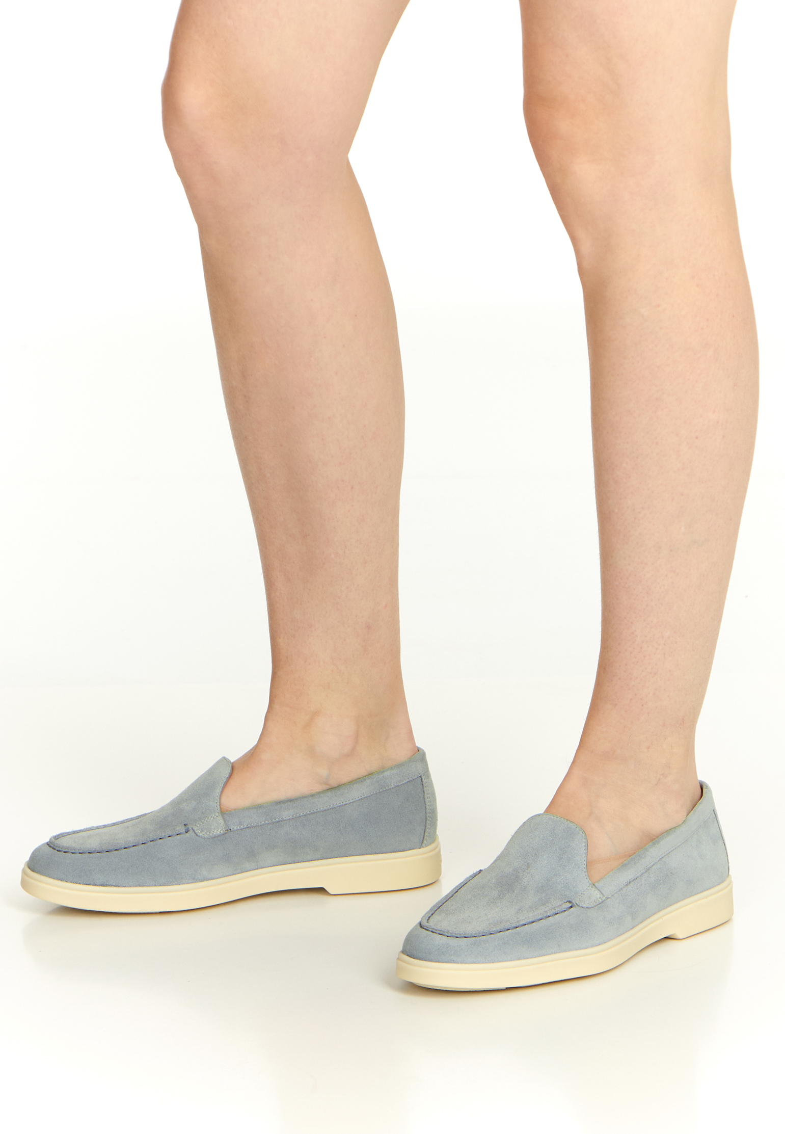 Замшевые лоферы  SANTONI capsule