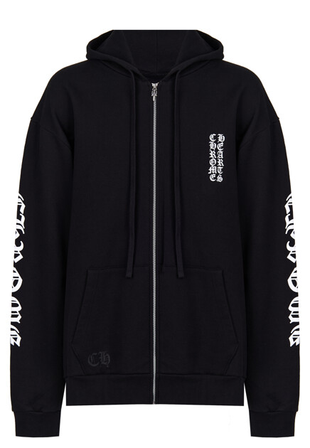 Толстовка на молнии с принтом CHROME HEARTS