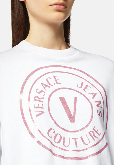 Футболка VERSACE JEANS COUTURE  - Хлопок - цвет белый