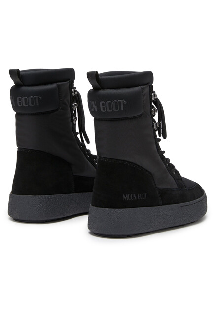 Полусапоги MOON BOOT  - Полиамид, Замша - цвет черный
