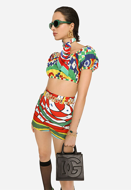 Сумка с тисненым логотипом  DOLCE&GABBANA