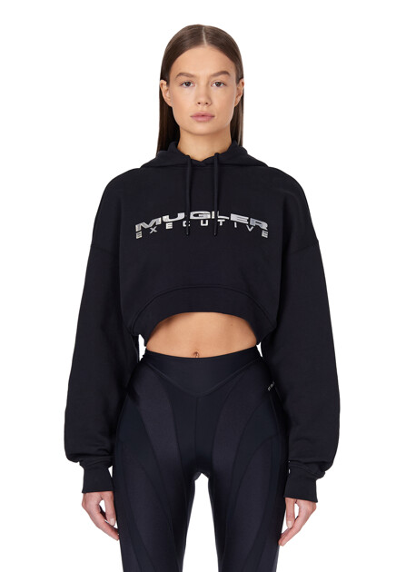 Толстовка MUGLER  - Хлопок - цвет черный