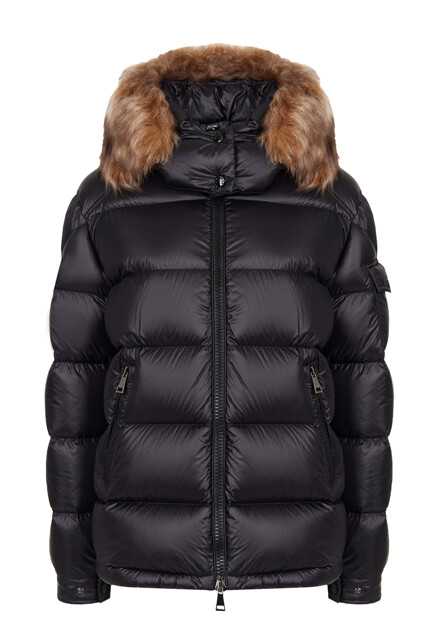 Пуховик с меховой отделкой на капюшоне MONCLER