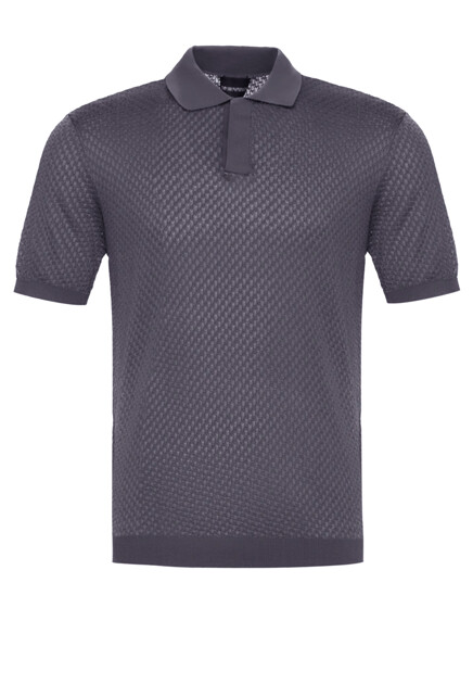 Фактурное поло  EMPORIO ARMANI