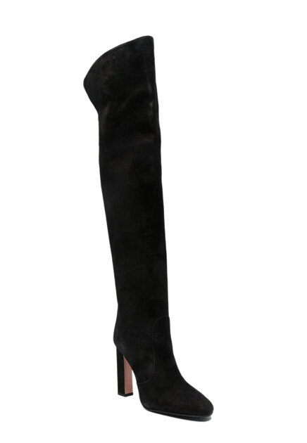 Замшевые ботфорты AQUAZZURA
