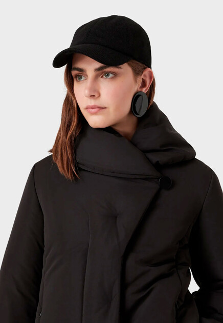 Бейсболка EMPORIO ARMANI  - Вискоза, Полиамид, Шерсть - цвет черный