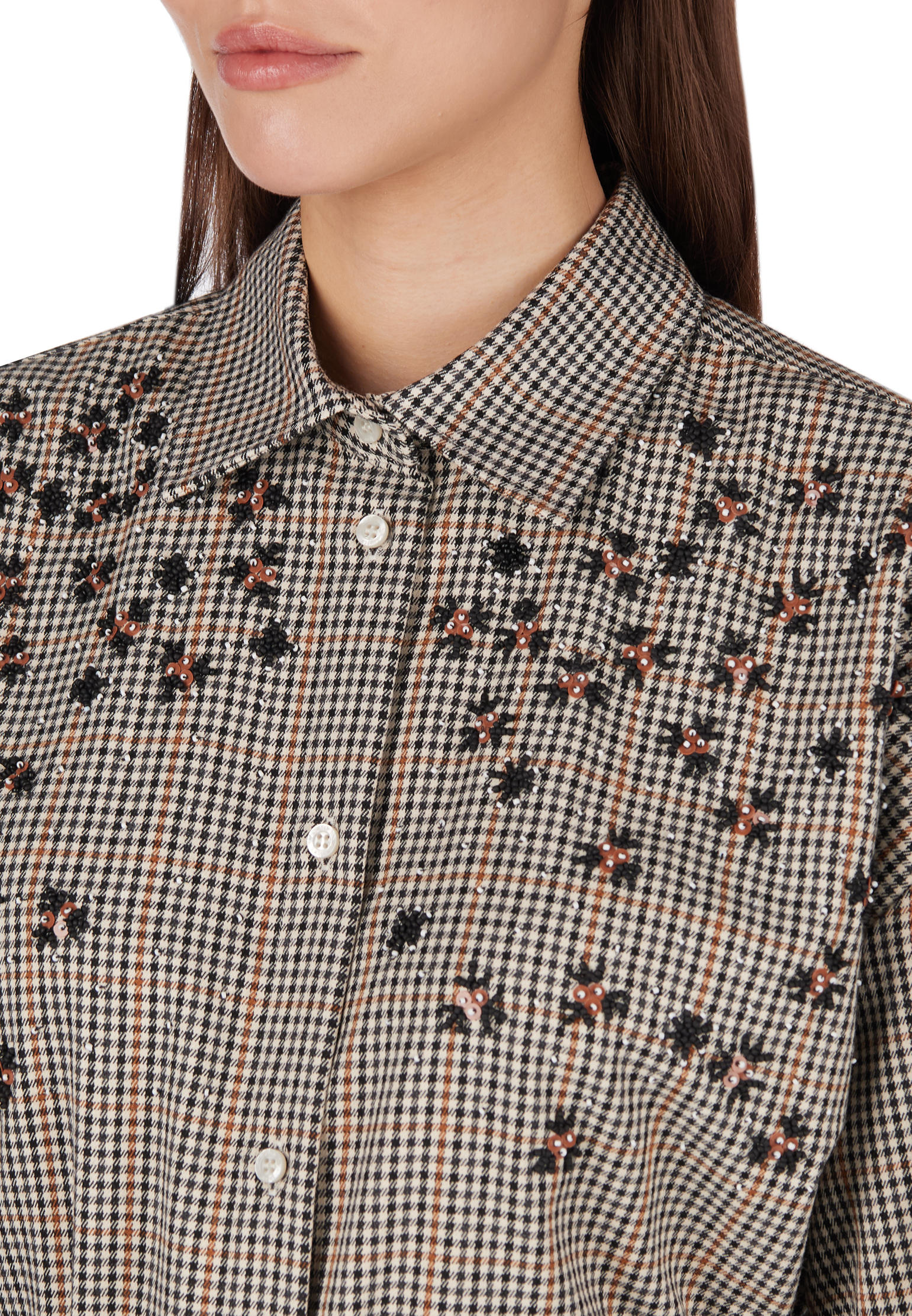 Рубашка с вышивкой MSGM
