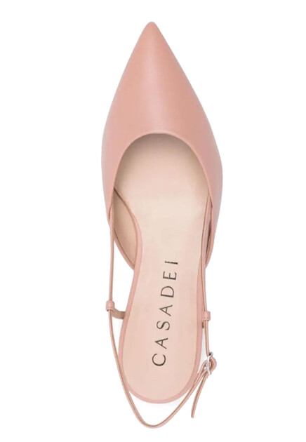 Балетки-слингбэки CASADEI  - Кожа - цвет розовый