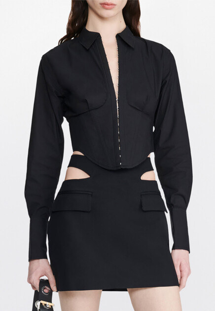 Юбка DION LEE  - Хлопок - цвет черный