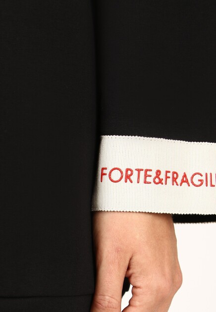 Худи FORTE&FRAGILE  - Хлопок - цвет черный
