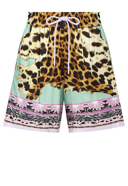 Костюм из вискозы с комбинированным принтом JUST CAVALLI