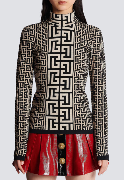 Водолазка BALMAIN  - Шерсть - цвет черный