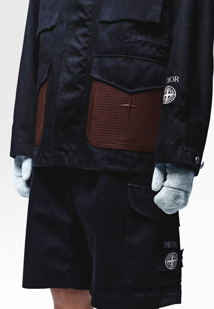 Куртка DIOR & STONE ISLAND  - Хлопок, Полиуретан - цвет черный