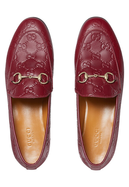 Лоферы GUCCI  - Кожа - цвет красный