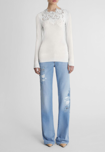 Водолазка с кружевом  ERMANNO SCERVINO - ИТАЛИЯ