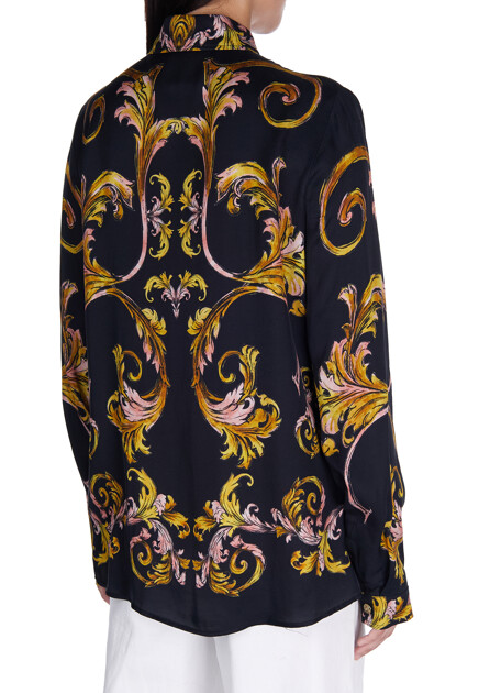 Блуза с принтом VERSACE JEANS COUTURE