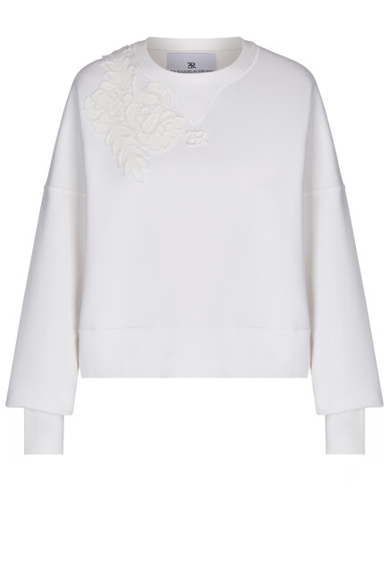 Свитшот с вышитым логотипом ERMANNO SCERVINO