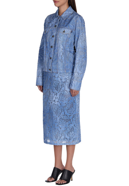 Жакет ERMANNO SCERVINO  - Хлопок, Полиамид - цвет синий