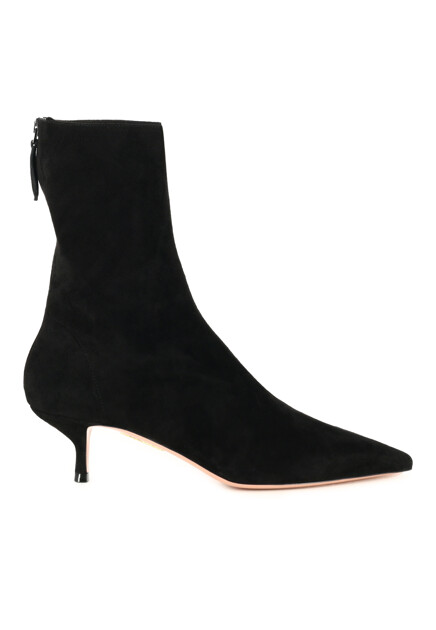 Замшевые полусапоги AQUAZZURA