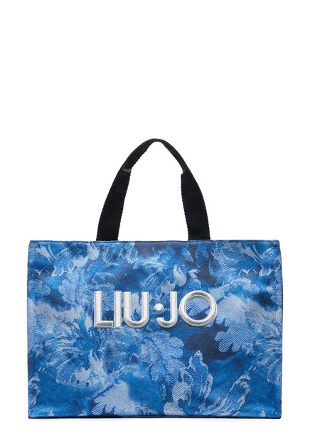 Жаккардовая сумка с вышитым логотипом  LIU JO