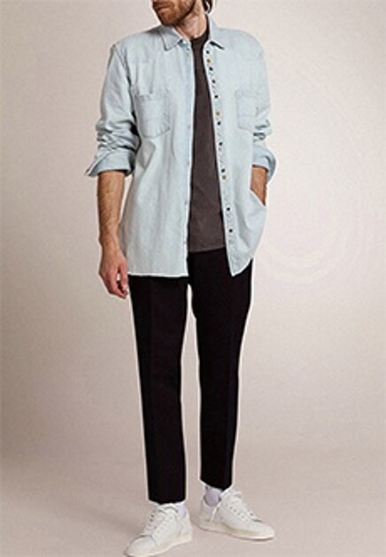 Футболка с логотипом GOLDEN GOOSE