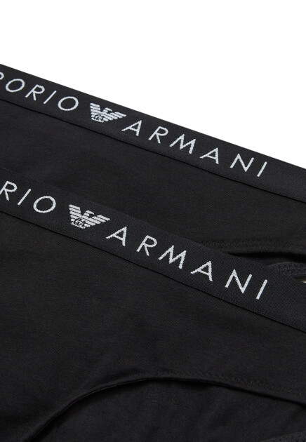 Комплект трусов EMPORIO ARMANI Underwear  - Хлопок - цвет черный