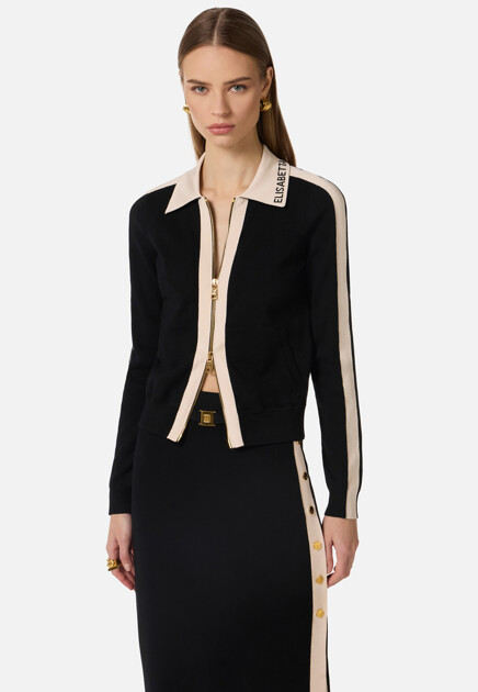Кардиган ELISABETTA FRANCHI  - Вискоза - цвет черный